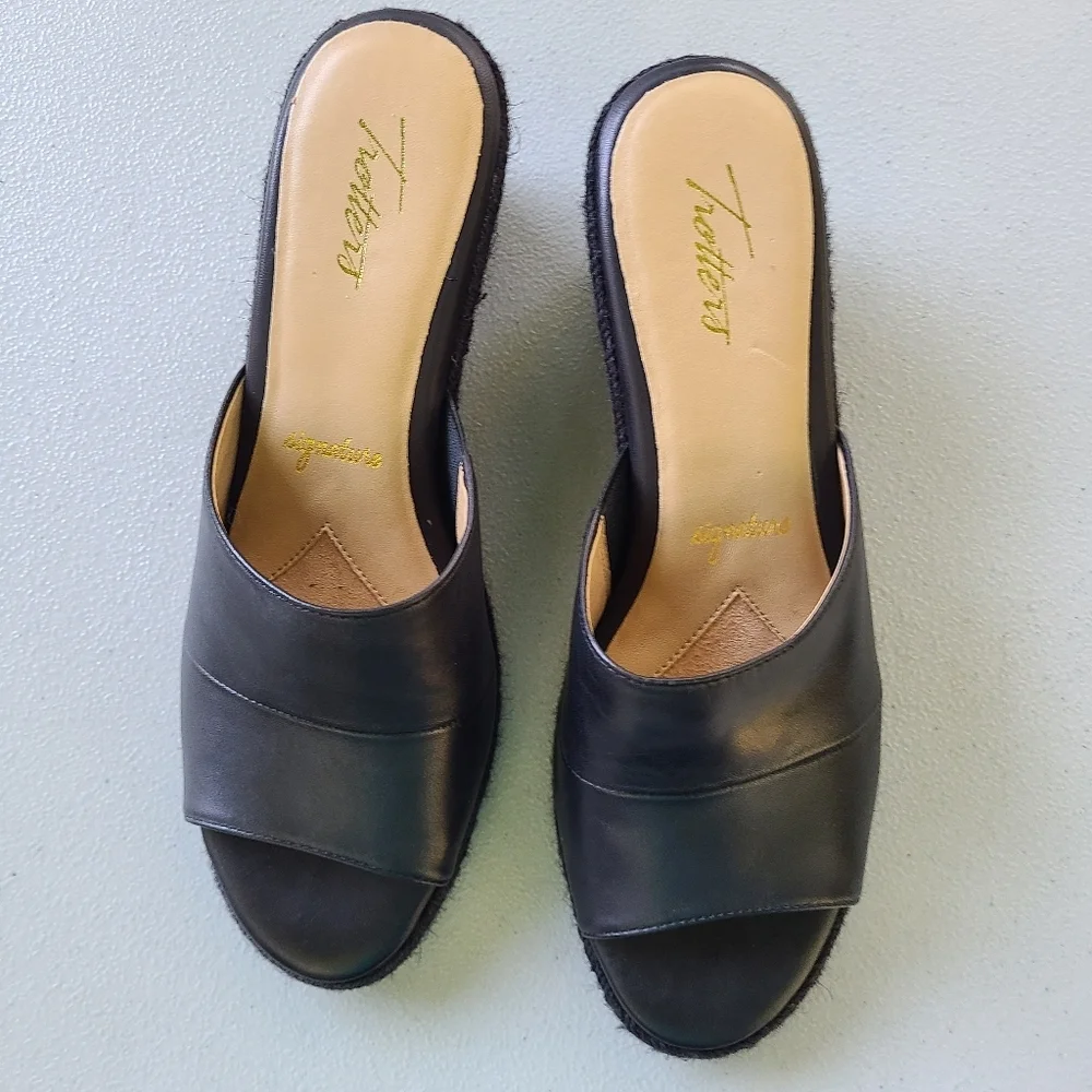Trotters signature black wedges‎ T1903-001 9.5N